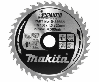 Makita B-33635 SPECIALIZED Sägeb.136x20x36Z