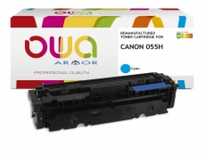 OWA Armor toner kompatibilní s Canon CRG-055H C, 5900st, modrá/cyan