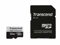 Transcend 32GB microSDXC 350V UHS-I U1 (Class 10) High Endurance paměťová karta, 95MB/s R, 40MB/s W