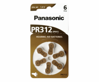 10x1 Panasonic PR 312 nacu.zari. Zellen Zinc Air 6er Rad