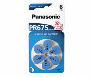 Panasonic PR 675 baterky do nasluch. pristr. Zinc Air 6ks