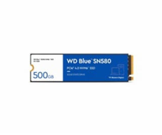 WD BLUE SSD NVMe 500GB PCIe SN580,Gen4 , (R:4000, W:3600M...