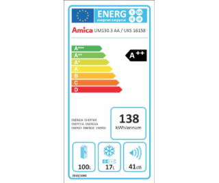 Chladnička vst. Amica UKS 16158