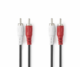 Nedis CAGL24200BK15 - Stereo Audio Kabel | 2x RCA Zástrčk...