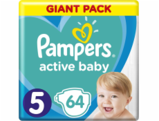 Pampers Active Baby Plenky Velikost 5, 11kg-16kg, 64ks