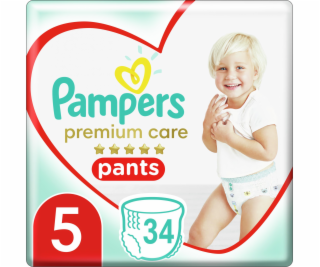 Pampers Plenkové Kalhotky Premium Care Velikost 5, 34 Kus...