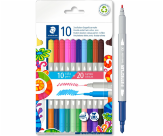 STAEDTLER Fixy  3280 , 20 různých barev, sada, 1-3 mm, ob...