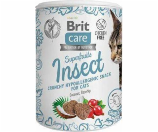 Brit Care Cat Snack Superfruits Insect 100g pamlsky pro k...