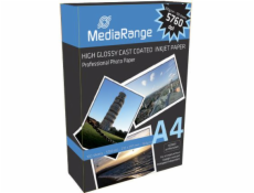 MediaRange A4 100 listů 160g lesklý inkoust