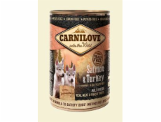 Carnilove Wild Meat Salmon & Turkey for Puppies 400g konzerva pro štěňata