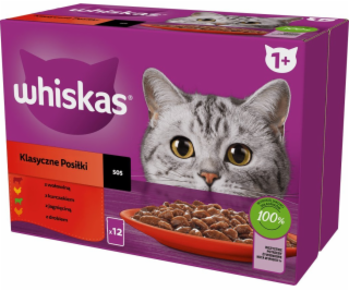 Whiskas Klasický výběr ve šťávě 12x85g kapsička pro kočky