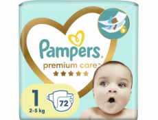 Pampers Premium Care Plenky Velikost 1, 2-5kg, 72ks