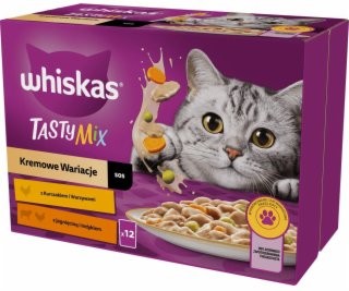 Whiskas Tasty Mix Creamy Creations 12x85g kapsička pro kočky