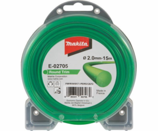 Makita struna nylonová 2,0mm, 15m, zelená, kulatá 