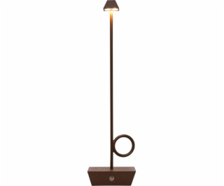 Broggi Lampada Bugia corten rechargeable