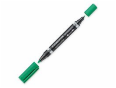 Staedtler Lumocolor Duo - Green - Fine/ Round Time - Černá - zelená - 1,5 mm - Universal - Německo