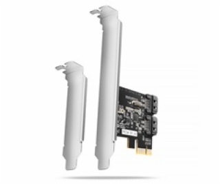 AXAGON PCES-SJ2, PCIe řadič - 2x interní SATA 6G port, JM...