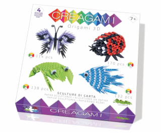 Creagami Origami 3D 4er Set Tiere 555 Teile