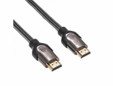 Akyga Kabel HDMI 2.1 (M) stíněný měď, 4K/8K 48Gbps, černý 3 m