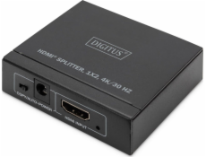 DIGITUS 4K HDMI Splitter, 1x2 4K/30Hz, černá