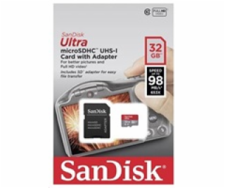 SanDisk MicroSDHC karta 128GB Ultra (140MB/s, A1 Class 10...