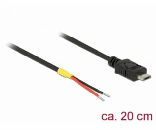 Delock Kabel USB 2.0 Micro-B samec > 2 x dráty bez konekt...