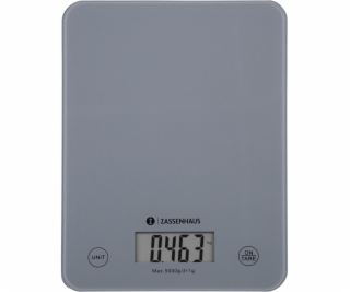 Zassenhaus Kitchen Scale Digital Sacles Balance Cool Grey