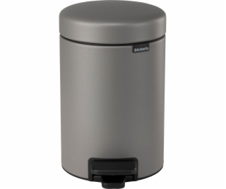 Brabantia Pedal Bin Newicon 3 L Mineral Concrete Grey