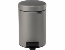 Brabantia Pedal Bin Newicon 3 L Mineral Concrete Grey