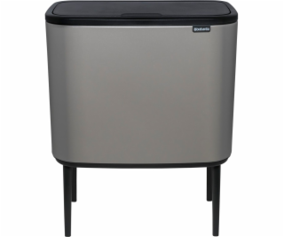 Brabantia Waste Bin Bo Touch Bin Mineral Concrete Grey, 3...