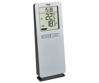 TFA 30.3071.54 silver LOGO 2.0 RC Thermometer