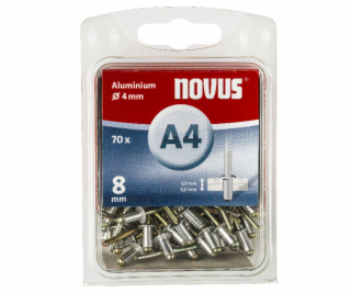 NOVUS Rivets A 4 X 8 ALU 70pc