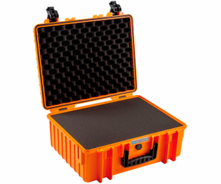 B&W Outdoor Case 6000 with pre-cut foam (SI) orange