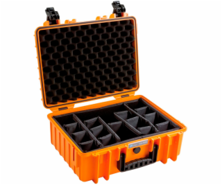 B&W Outdoor Case 5000 incl. divider system orange