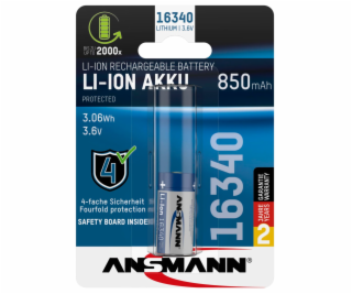 Ansmann 16340 Li-Ion Akku 850mAh 3,6V Standard Version  1...