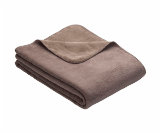 Ibena Uni Doubleface blanket Dublin espresso/brown 150x200cm