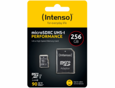 Intenso microSDXC          256GB Class 10 UHS-I U1 Performance