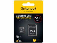 Intenso microSDXC          512GB Class 10 UHS-I U1 Performance