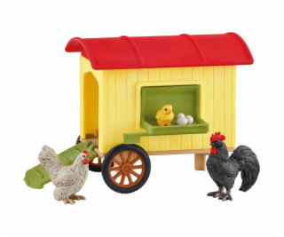 Farm World Mobiler Hühnerstall, Spielfigur