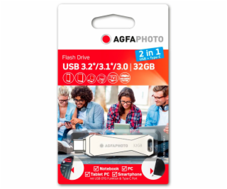 AgfaPhoto USB 3.0 2in1      32GB USB-TypeC