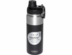 Asobu Alpine Flask Bottle Black, 0.53 L