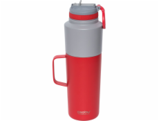 Asobu Twin Pack Bottle with Mug red, 0.9 L + 0.6 L