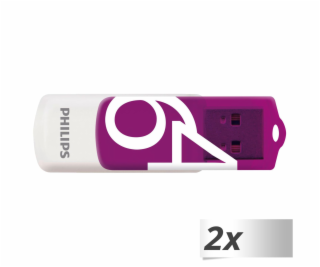 Philips USB 2.0 2-Pack      64GB Vivid Edition Magic Purple