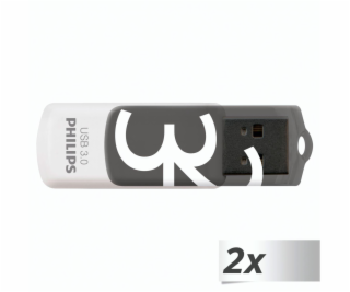 Philips USB 3.0 2-Pack      32GB Vivid Edition Shadow Grey