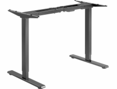 Powerton Desk Frame / Desk Base, elektricky nastavitelná, 500 mm mezera, anti -kolize, černý systém, 100 kg nakládací kapacita, Powerton