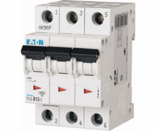 Spínač Eaton Overprournt 3P B 13A 6KA AC PL6-B13/3 286588