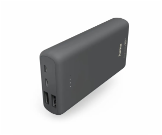 Hama Supreme 20HD, powerbank, 20000 mAh, 3 A, 3 výstupy: ...