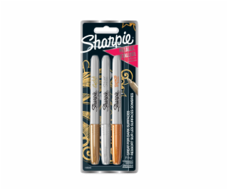 1x3 Sharpie Metallic Marker F Gold/Silver/Bronze