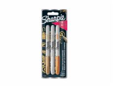 1x3 Sharpie Metallic Marker F Gold/Silver/Bronze