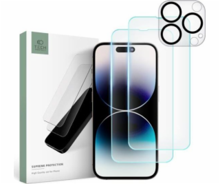 Tech-Protect Tempered Glass Tech-Protect Supreme Set iPho...